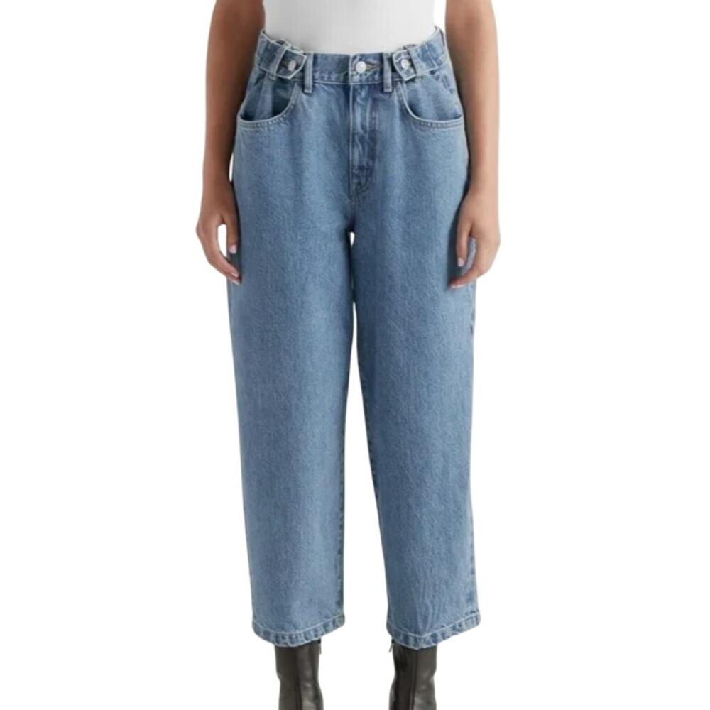 Edwin Maiia Wide Leg Crop Trouser Jeans High Rise Vintage Streetwear One Way XS
